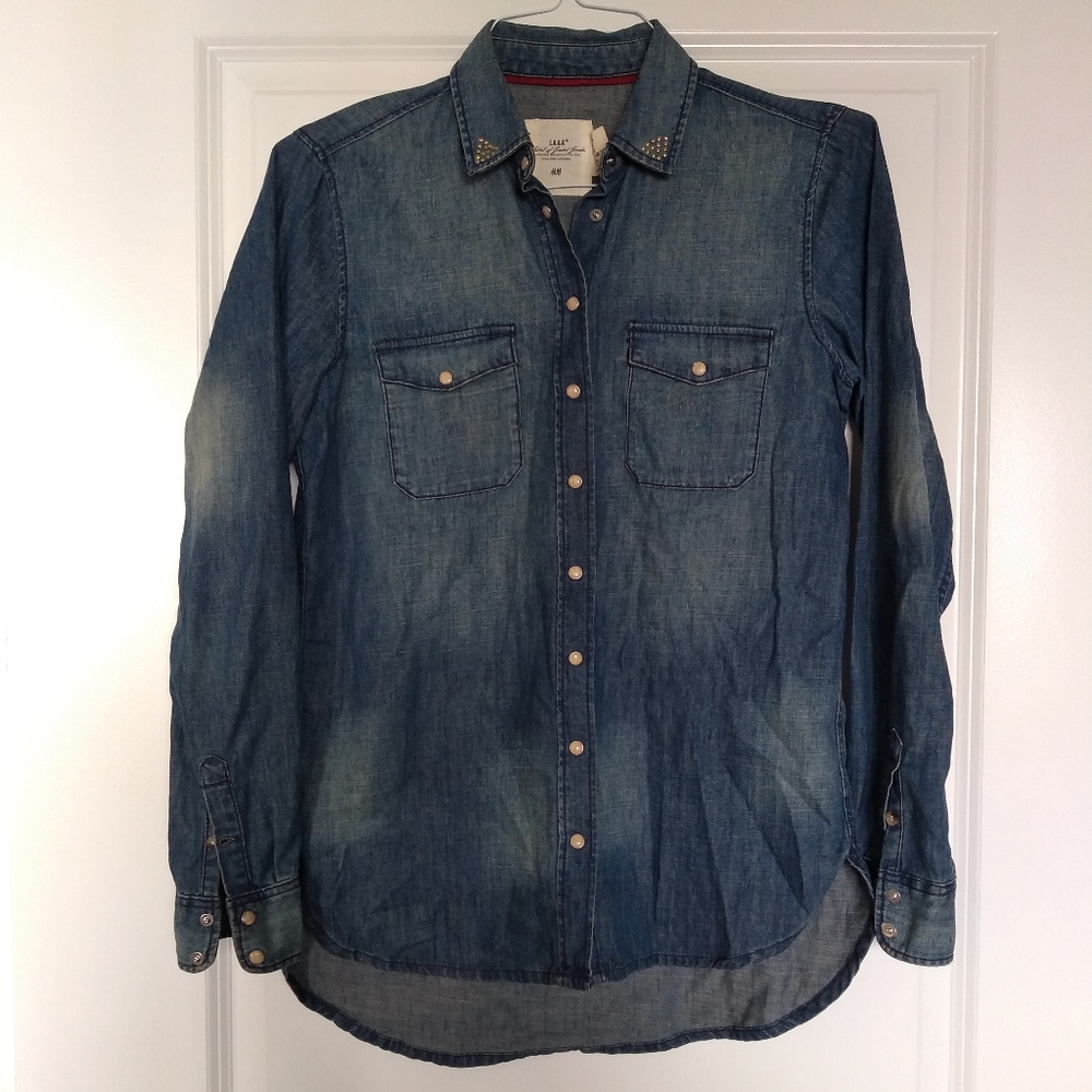 H&M Denim Button Down Shirt